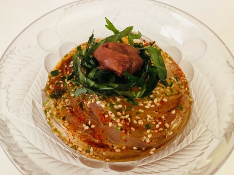 梅しそところてん